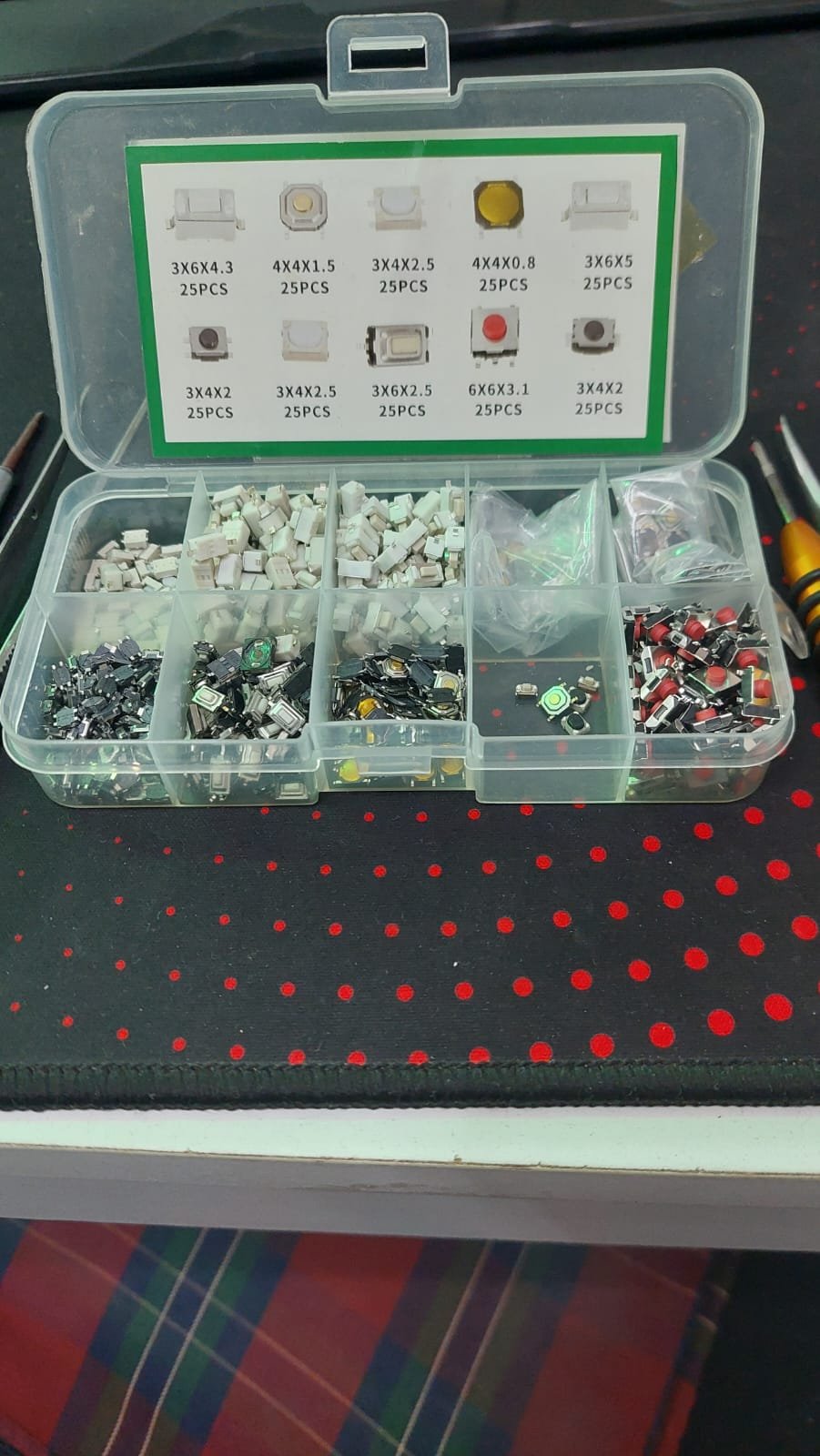 Caja de 250 switches